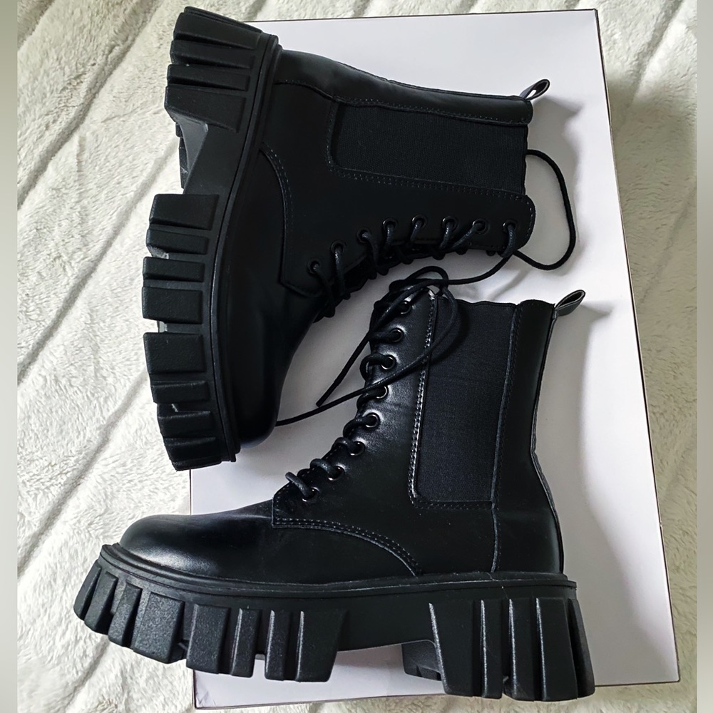 Platform Combat Boots